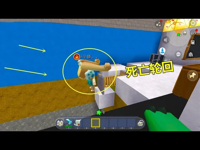 迷你世界: 双人解密!作者专坑姐妹花小晓,这弹簧简称死亡轮回